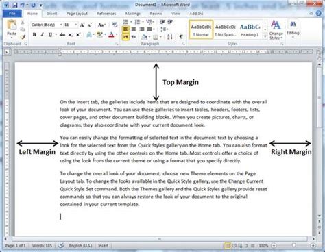 adjust page margins  word
