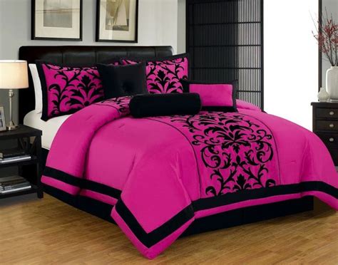 Wide Variety Of Pink Bedding Sets Pink Black Bedding Black Bedding