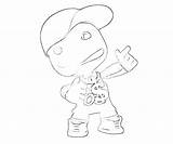 Sackboy Coloring Printable Pages Template sketch template