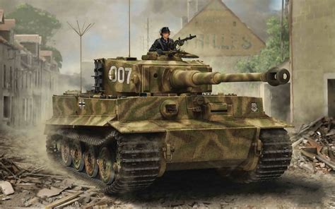 Download Wallpapers Tiger I German Battle Tank Wwii