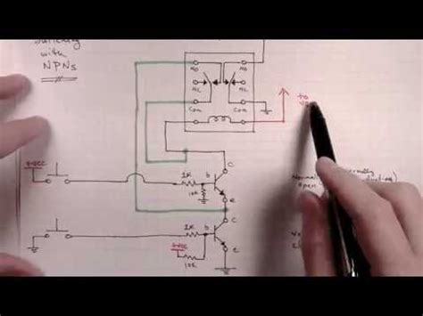 build  selectable latching relays circuit part   side switching youtube