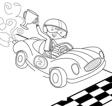 boy winner track racing coloring page race car car coloring pages