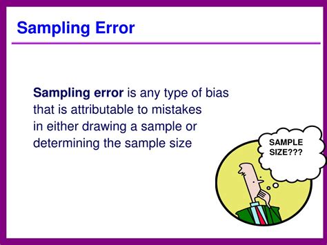 sampling error  research