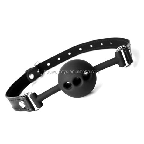 Silicon Ball Gags Enlarge Open Mouth With Metal Nipple Clamp Rubber