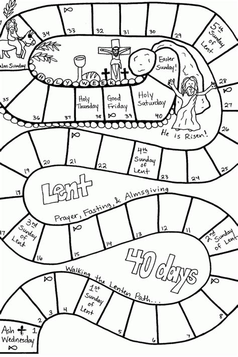 lent coloring page coloring home