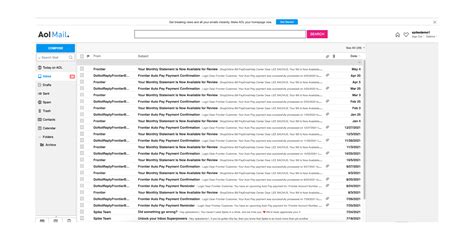aol emails organized   aol inbox clean spike