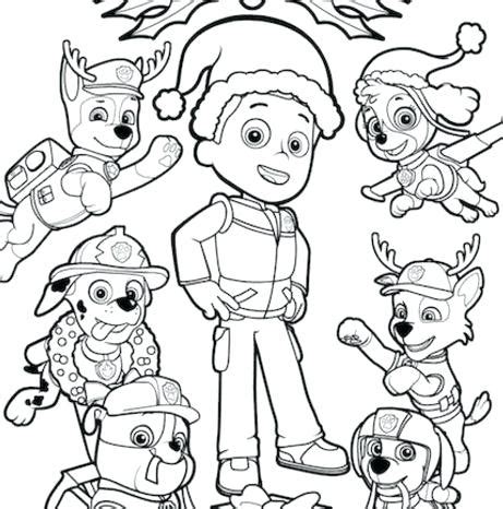 christmas paw patrol coloring pages  getcoloringscom