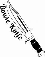 Bowie Knife Drawing Getdrawings sketch template