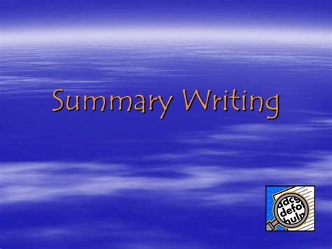 summary writing