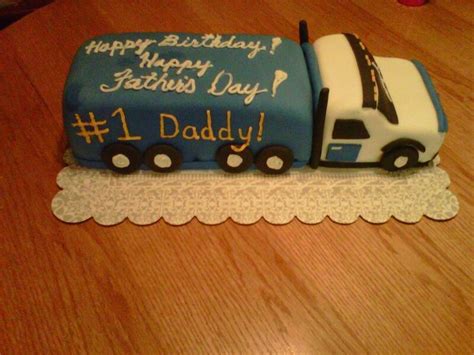 semi truck cake tortas papa