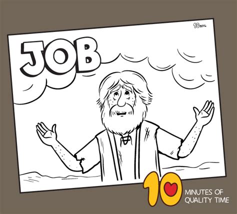 job coloring page  minutes  quality time