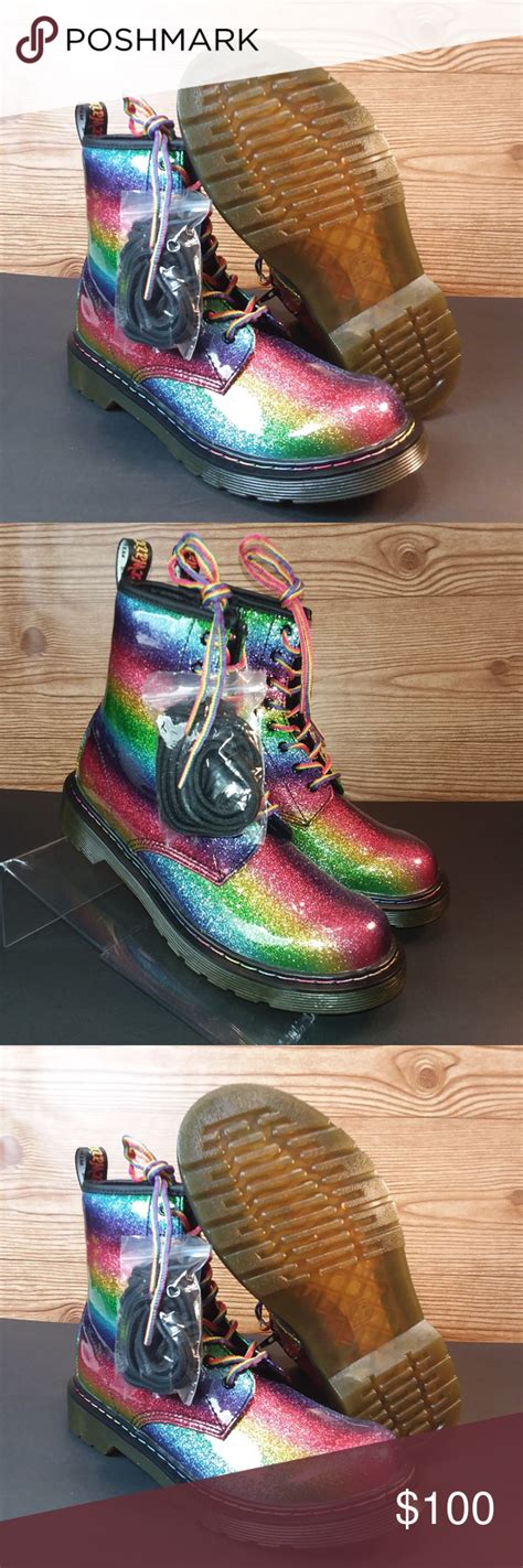 drmartens  rainbow glitter side zip boots side zip boots