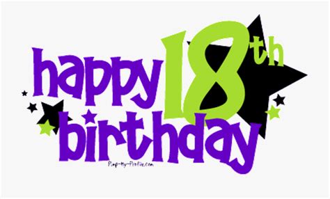 Eighteen Birthday Wishes Happy 18th Birthday Graphics