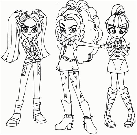 pony equestria girls coloring image ideas pages game