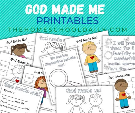 god   printables  homeschool daily