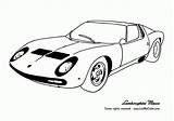 Coloring Pages Cars Car Printable Muscle Old Lamborghini Nice Unicorn Sheets Auto Race Cool Kids Clipart Racing Spoiler Miura Kolorowanka sketch template