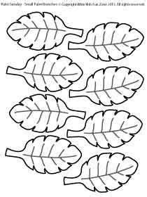 palm branches coloring sheet    stickers  crafts