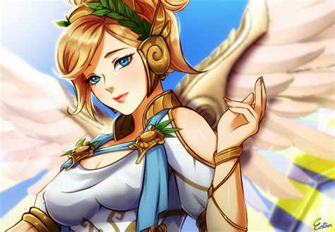 mercy summer skin by whisky hentai foundry