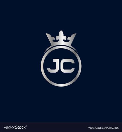 Initial Letter Jc Logo Template Design Royalty Free Vector