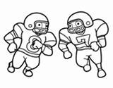 Coloring Tackle Football American Coloringcrew Pages sketch template