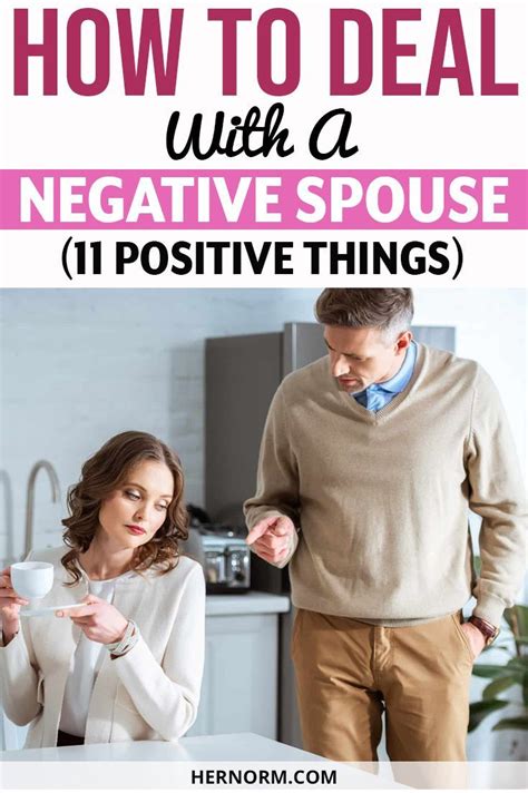 how to deal with a negative spouse 11 positive things in 2021
