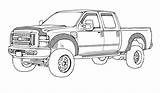 Ford Jacked F350 Lifted Carros Tractor F450 Muriel sketch template