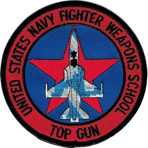 united states navy fighter weapons school top gun iron  patch red  walmartcom