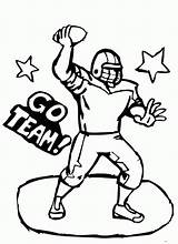 Coloring Football Pages Player Jersey Blank Kids Print Color Library Clipart Printable Sports Popular sketch template