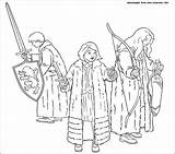 Narnia Coloring Pages Chronicles Gifts Three Them Print Movies sketch template