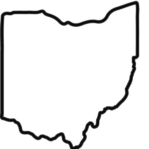 ohio outline rubber stamp state rubber stamps stamptopia