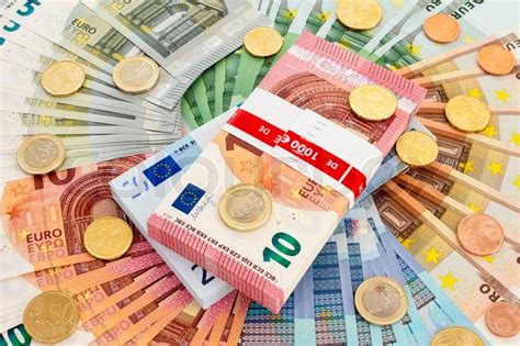 euro money closeup  banknotes  stock image colourbox