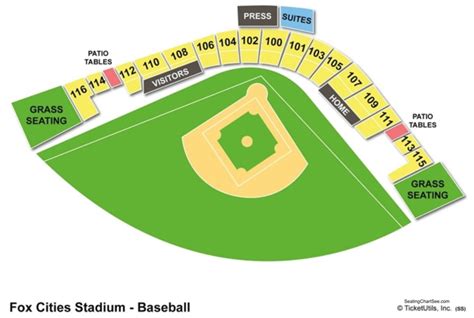 fox cities stadium seating chart seating charts