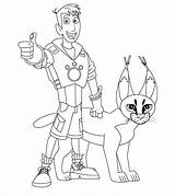 Kratts Kratt Caracal Aventuras Hermanos Momjunction Lynx Creature Krat Tortuga Freres Powers Swat Bible Designlooter Coloringpages234 sketch template