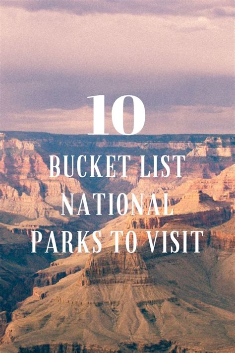 bucket list national parks  visit dotting  map