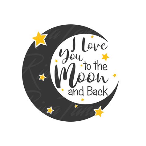 love    moon   svg png dxf cutting files etsy