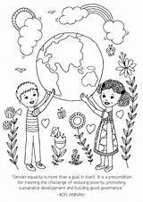 International Activities Women Equality Gender Printables Womens Printable Coloring Kids Development Children Preschool Poverty Sustainable Childrens Peace Moments Momentsaday Reducing sketch template