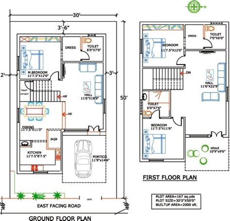 bhk duplex house plan   sq ft