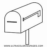 Mailbox Buzón Página Postal Ultracoloringpages sketch template