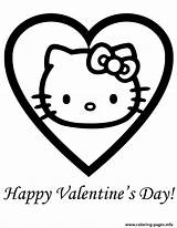 Kitty Coloring Valentines Pages Hello Happy Printable Valentine Sheets Book Color Colouring Girls Adult Print 1000 Dog Little Choose Board sketch template