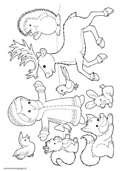winter animals coloring pages  getdrawings