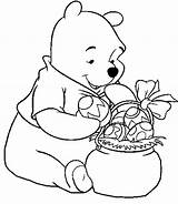 Easter Coloring Pages Disney Pooh Printable Colouring Winnie Kids Sheets Spring Eggs Egg Bunny Boys Cartoon Holidays Online Things Choose sketch template