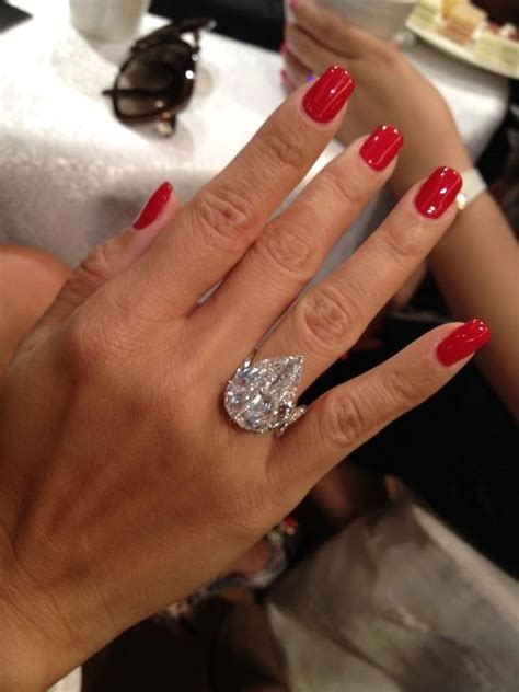 diamond rings diamonds and red nails on pinterest