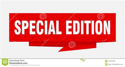special edition stock vector illustration  flat paper