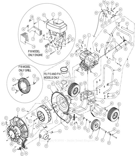 billy goat fh parts diagram  full assembly