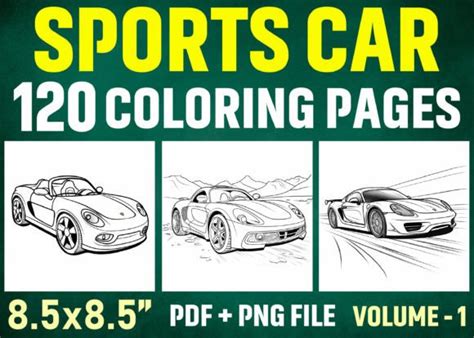 sports car coloring pages  kids  adults designs graphics