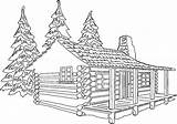 Drawing Log House Line Drawings Paintingvalley Clipart sketch template