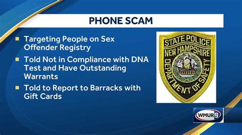 police warn of phone scam targeting people on sex offender registry