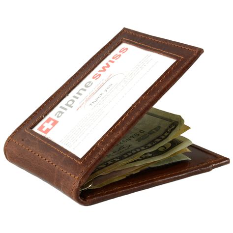 bifold leather wallet  money clip  semashowcom