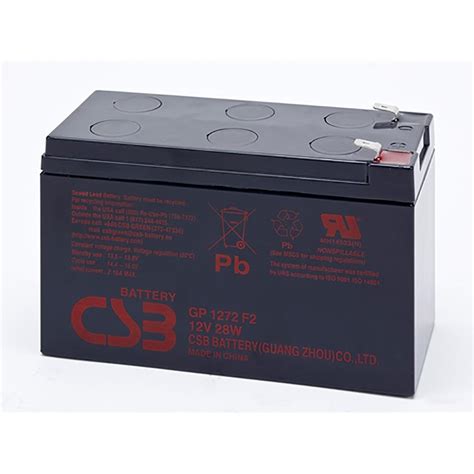 Csb Gp1272f2 Battery 12v 7 2ah 28w Sealed Lead Acid Osi Batteries