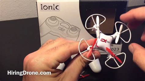 ionic cx mini quadcopter review youtube